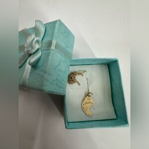 14k Yellow Gold Mom Pendant/Charm with 18" Gold Chain Necklace Set Fine Jewelry